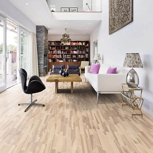 ЯСЕНЬ COUNTRY VANILLA MATT ПАРКЕТНАЯ ДОСКА KARELIA POLAR